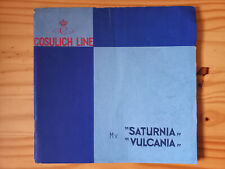 Vintage 1932 Cosulich Line Saturnia & Vulcania Promo Booklet picture