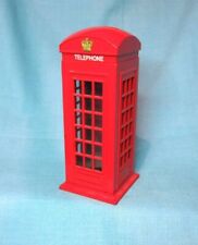 London Royal Red Cast Metal British Telephone Booth Coin Bank SHIV Souvenir 6” picture