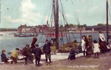 LIFE AT THE HARBOUR ANNAN SCOTLAND UK 1906 picture