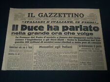 1941 DECEMBER 12 IL GAZZETTINO - IL DUCE HA PARLATO - ITALIAN - NP 3875 picture