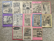 1937 1938 1939 1940 1942 1944 Vintage Newspaper Ads Large Group of Standard Oil picture