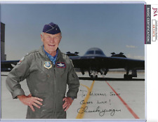 Chuck Yeager Autographed 8x10 Photo USA Air Force General Pilot JSA COA picture