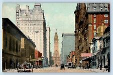 Philadelphia Pennsylvania Postcard South Broad Looking Towards City Hall c1910 picture
