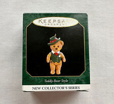 1997 Teddy Bear Style #1 ~ Dapper Gentleman ~ Hallmark Miniature Ornament picture