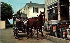 Amish Country Horse Buggy Children Intercourse PA Pennsylvania Postcard UNP picture