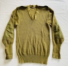 ARMY Australian Elegant Knitting Green Wool Military Sweater Jumper Large M-L picture