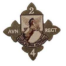US Army 2nd Bn 4th AVN Regiment Patch – Plastic Backing picture