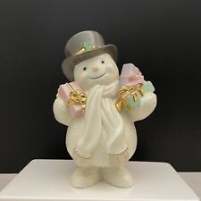 Vintage Lenox Special Delivery Snowman Figurine Christmas Presents 7” picture