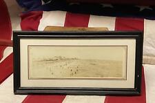 Vintage Antique Coney Island New York Beach Panoramic Photograph 1910s Framed #7 picture