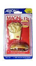 Vintage 1987 Burger King Magnets Fries Cheeseburger Arjon NOS Hong Kong picture