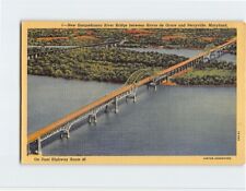 Postcard New Susquehanna River Bridge Maryland USA picture