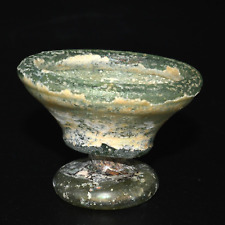 Authentic Ancient Roman Glass Cup Container from Hebron Palestine 1st Century AD picture