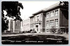 RPPC~High School Building From Lawn Northfield Minnesota~Real Photo Postcard picture