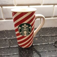Starbucks Red White Stripe Green Mermaid mug 16 OZ picture