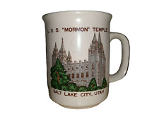 Vintage Salt Lake City LDS Mormon Temple Utah Architect Coffee Tea Mug Cup Japan picture