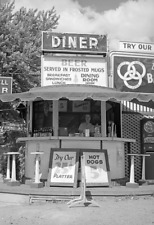 1940 Roadside Diner, Near Berwyn, Maryland Old Photo 13