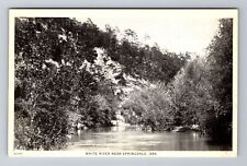 Springdale AR-Arkansas, White River, Antique, Vintage Souvenir Postcard picture