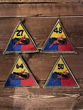 WWII ERA US ARMY ARMORED UNIT PATCH LOT picture