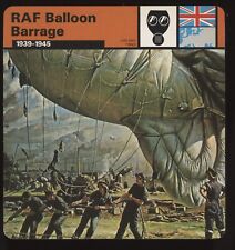 RAF Balloon Barage  Edito Service Card Second World War II Life and Times picture
