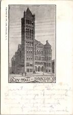 City Hall Building Streetview Syracuse New York UDB Cancel WOB WOF Postcard picture