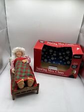 Vintage 1993 Gemmy North Pole Animated Snoring Mrs. Santa Claus In Original Box picture