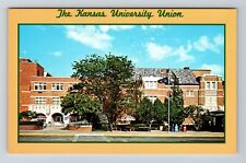 Lawrence KS-Kansas, Kansas Union, University, Vintage Postcard picture