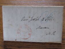 1845 LETTER BY JOHN B HILL, AUTHOR OF HISTORY OF MASON (NH) 1858  picture