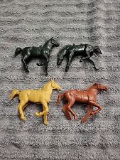 Vintage ~ Lot of 4 Plastic Horses picture