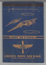 Matchbook Cover - Post Card - US Army Laurel Army Air Base Laurel, Mississippi picture