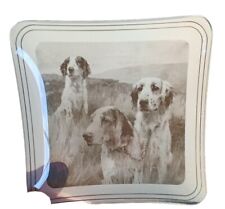 Vintage Dog Retreiver Glass Coin Tray picture
