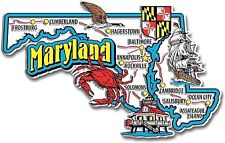 Maryland Jumbo State Map Fridge Magnet picture