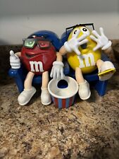 Vintage Red and Yellow M&M's At the Movies 3D Admit One Candy Dispenser - Used. picture