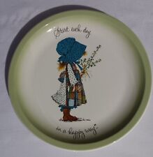 Holly Hobbie plate - Start each day in a happy way- 1972 picture