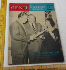 Jack Swimmer Gerrie Larsen magic GENII 1954 magicians The Conjurors magazine picture