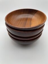 4 Society of Brothers Primavera (Paraguay) Handmade Wooden Bowl Set Excellent picture