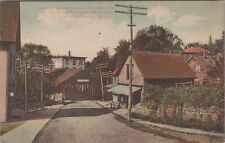 Derby Line, VT & Canada 1909 Iron Post, Covered Bridge, Vintage Vermont Postcard picture