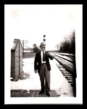 Pc02  Original Photo 1950's D&H Crescent Railroad Train station 232a picture