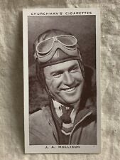 1939 Kings of Speed Card Churchman’s Cigarettes #8 J. A. Mollison  picture