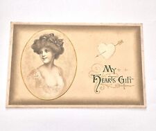 Antique Valentines Postcard “My Hearts Gift” Made I’m Germany  picture