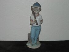 Lladro Figurine Can I Play #7610 Boy in Cap with Baseball Bat picture