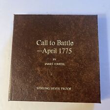 FRANKLIN MINT CALL TO BATTLE STERLING SILVER PROOF 1,500 GRAINS  3.125 oz picture
