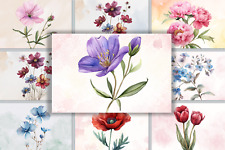 Wildflower Postcard Set | Floral Cards | Set Of 10 Cards | Water Color Postcards picture