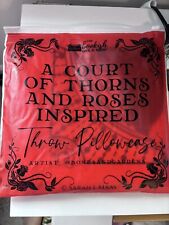 A Court of Thorns and Roses throw pillowcase ACOTAR Sarah J. Maas Bookish Box picture
