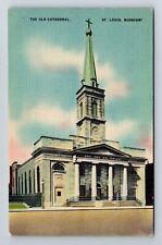 St Louis MO-Missouri, The Old Cathedral Vintage Souvenir Postcard picture