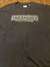 VTG 2003 Harley Davidson Men’s T-Shirt 100 Years Great MC XL picture