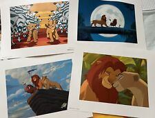 Disney Store The Lion King Lithograph Picture Prints 4 Count Set 11x14” picture