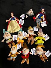 COMPLETE LOT - Vintage Disney Store Snow White and the Seven Dwarfs Plush NWT picture