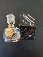 Clermont Paris France Perfume Glass With Gold Flower Trim picture