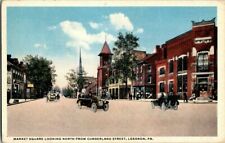1918. MARKET SQUARE FROM CUMBERLAND ST. LEBANON, PA. POSTCARD. BQ16 picture