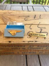 Vintage Pan Am Airlines 10k Stewardess Wing Flight Pin & Purser Badge picture